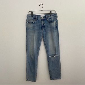 CURRENT ELLIOT Women’s Size 27 Light Wash Cropped Denim Jean